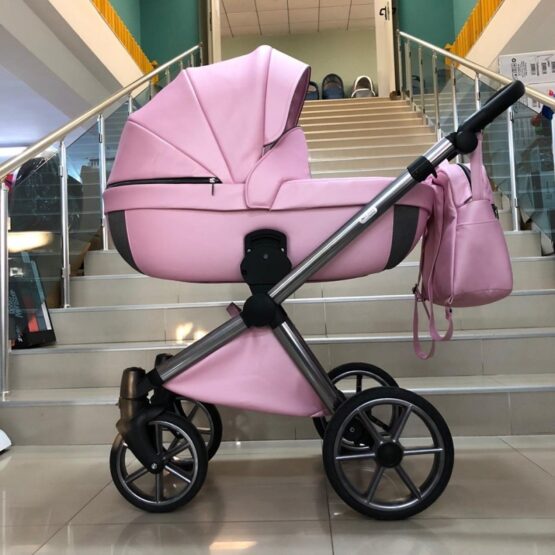 Бебешка количка Azuro 3в1; цвят: розов