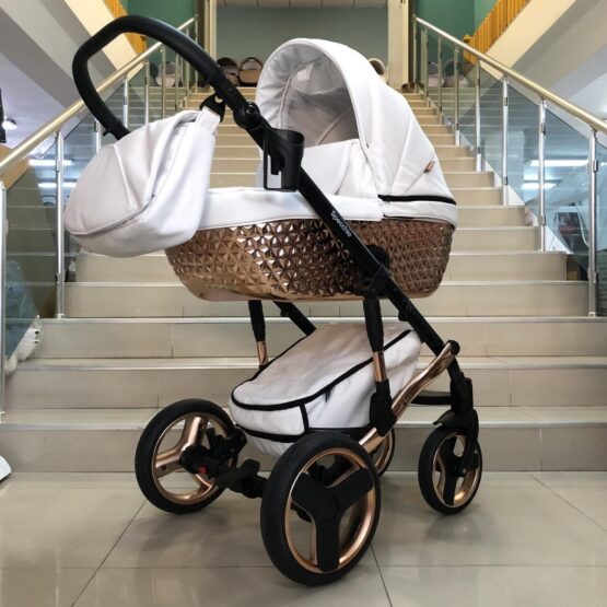 Бебешка количка Specchio 2в1: цвят ; бял/меден