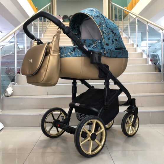 Бебешка количка Kuga 3в1: цвят: малахит/зелен