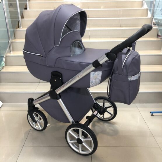 Бебешка количка Azuro 3в1: цвят: лилав