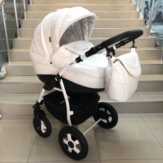 Бебешка количка Indigo SP18 2в1: цвят: бял