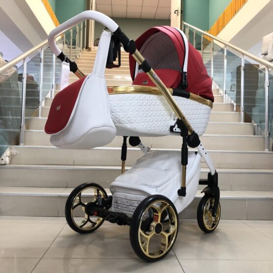 Бебешка количка Xsara 2в1: цвят: бял/червен