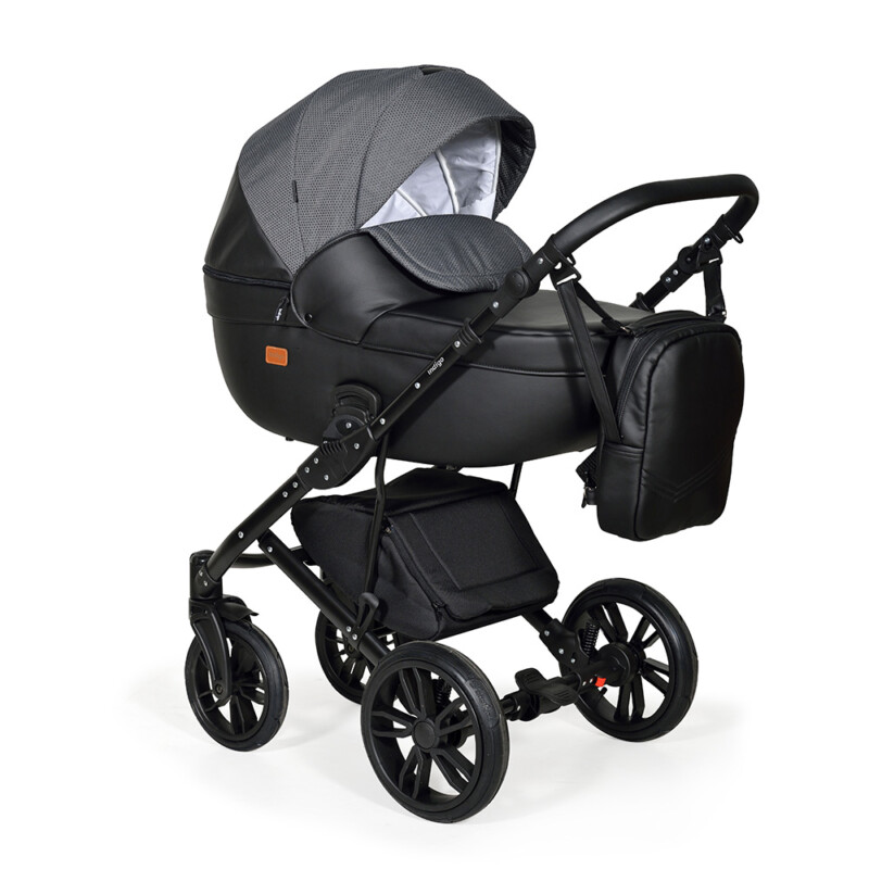 Бебешка количка Mio 3в1; цвят: черен
