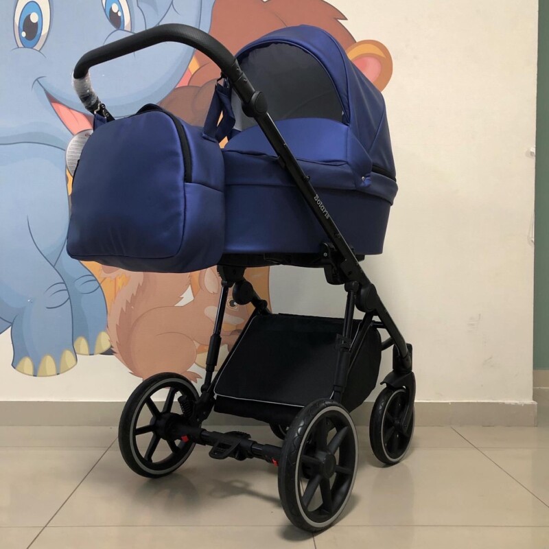 Бебешка количка Solaris 3в1: цвят: син