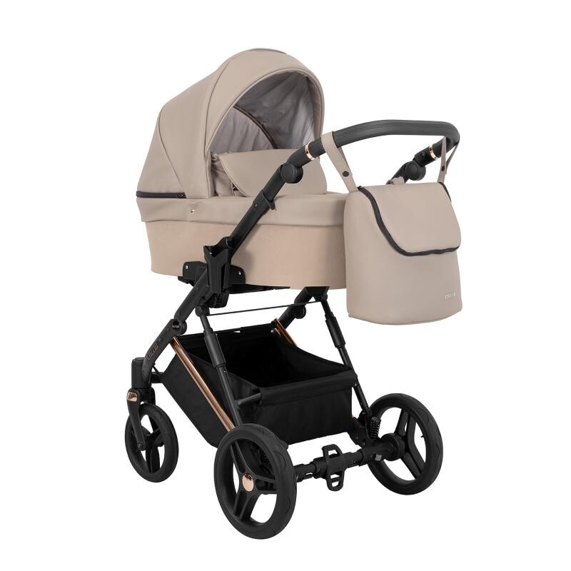 Бебешка количка Lazzio 3в1; цвят: крем/бронз