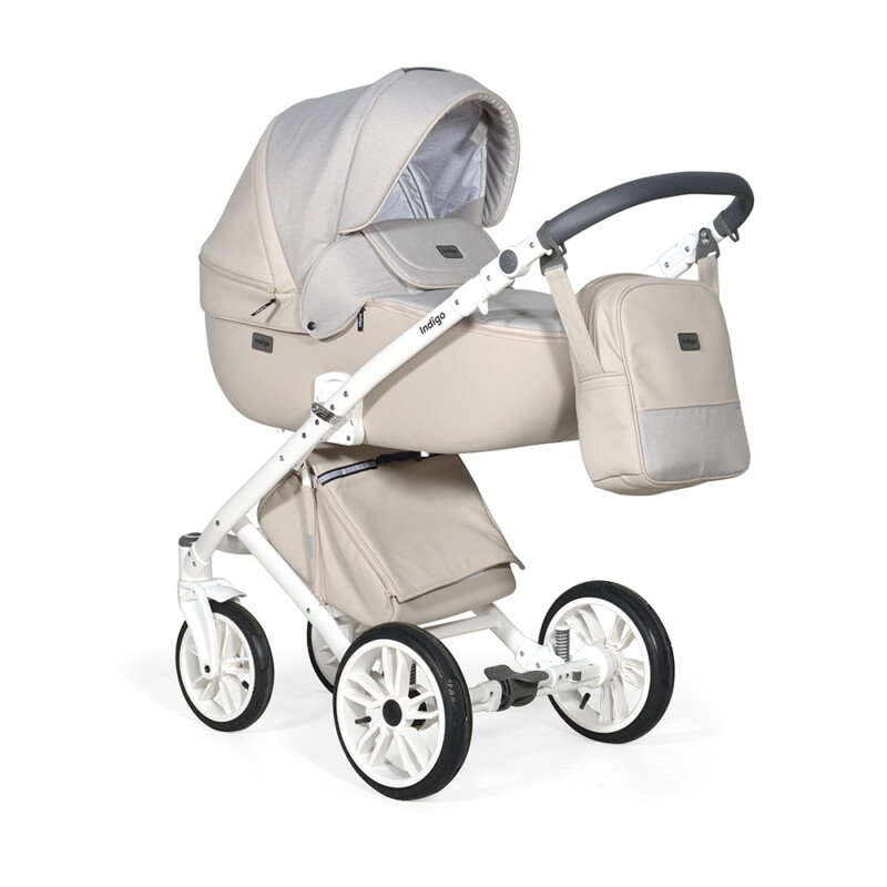 Бебешка количка Porto 3в1: цвят: крем