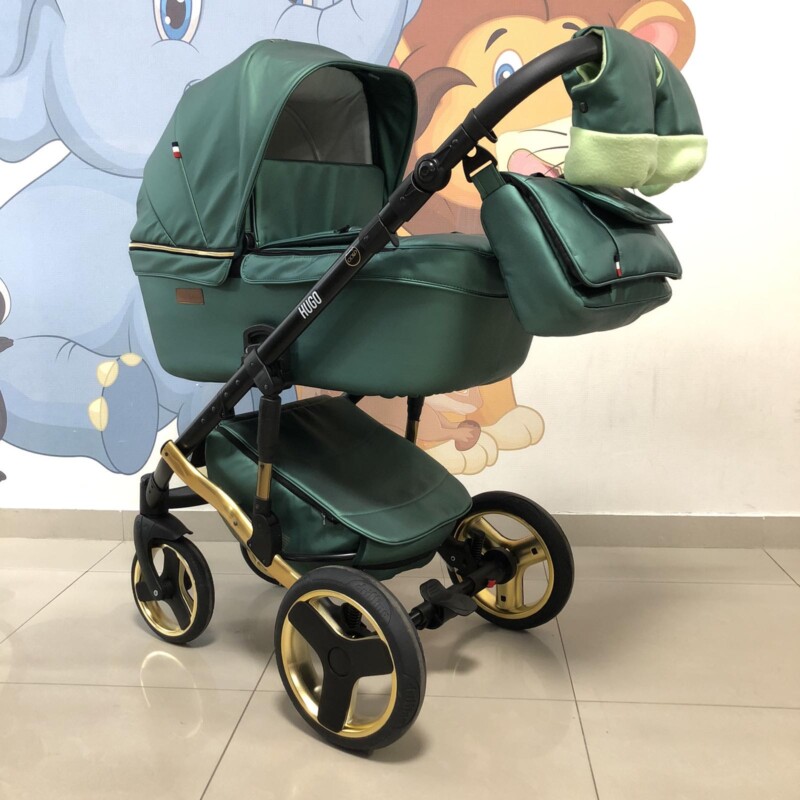 Бебешка количка Hugo 3в1: цвят: зелен