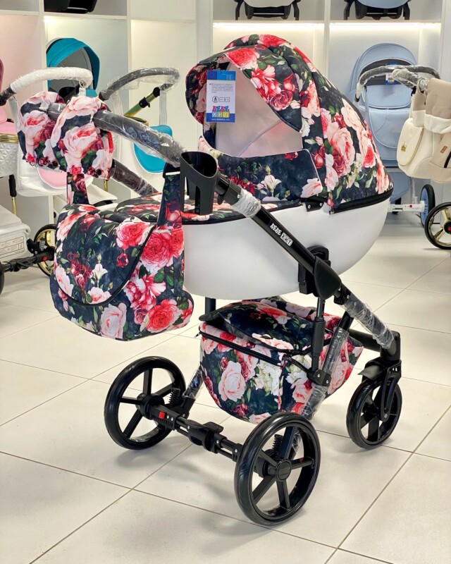 Бебешка количка Ferrara 3в1: цвят: ботанически цветя